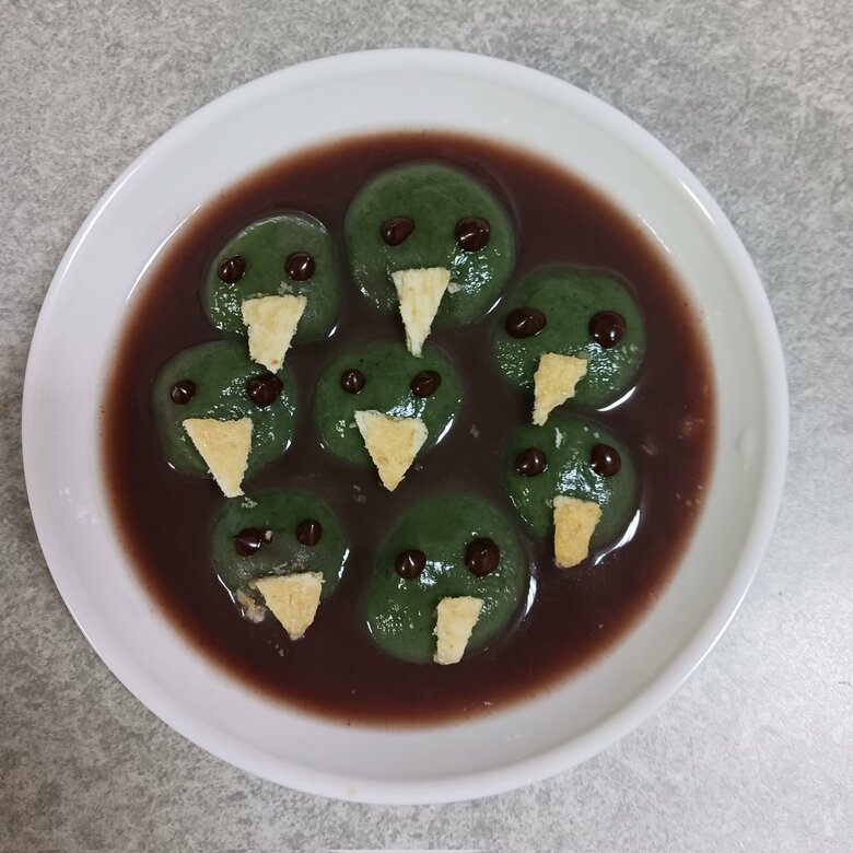 お団子のウロコインコバージョン