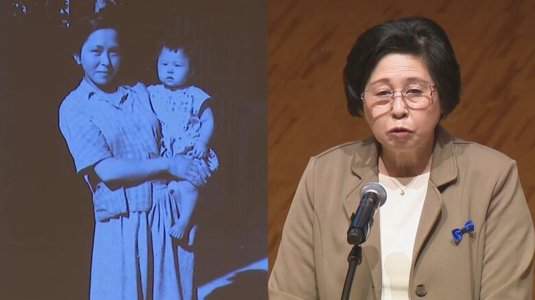 母・ミヨシさん（左）への思いを語る曽我ひとみさん