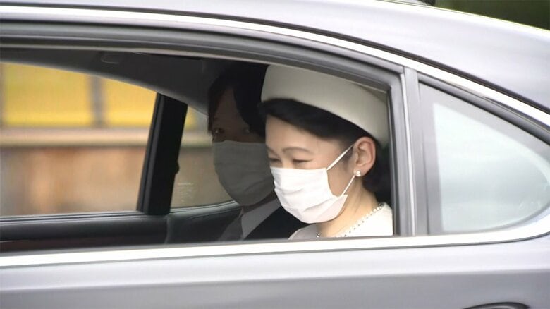 伊勢神宮に到着された秋篠宮ご夫妻（午前9時ごろ）