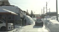 気温上昇による落雪注意の呼びかけ 北海道 岩見沢市で警察が落雪パトロール