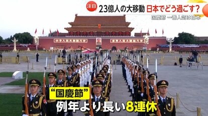 2025年は例年よりも長い8連休となる国慶節