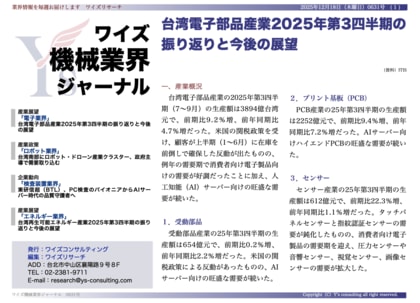 【台湾情報】エヌビディアが次世代GPUでCoWoP採用──台湾PCB・材料メーカーに新商機＜ワイズ機械業界ジャーナル2025年12月第3週号発行＞
