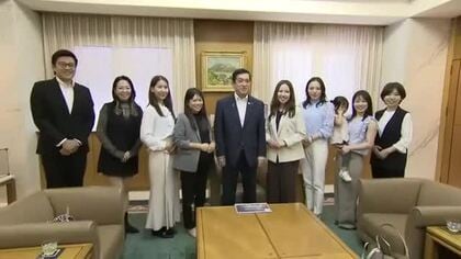 「鹿児島を女性の力で盛り上げる」コンテスト全国大会目指すファイナリストが知事訪問