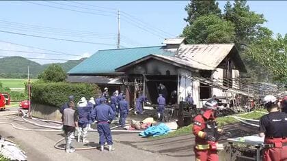 「灯油のドラム缶から火が」会津若松市大戸町で住宅が全焼する火事　焼け跡から1人の遺体みつかる　福島