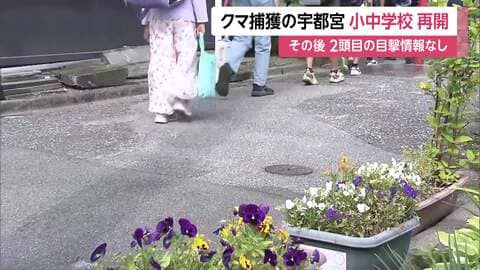 クマ目撃情報相次いだ栃木・宇都宮の小中学校再開　9日の1頭捕獲からまる1日以上、目撃情報がないことを受け