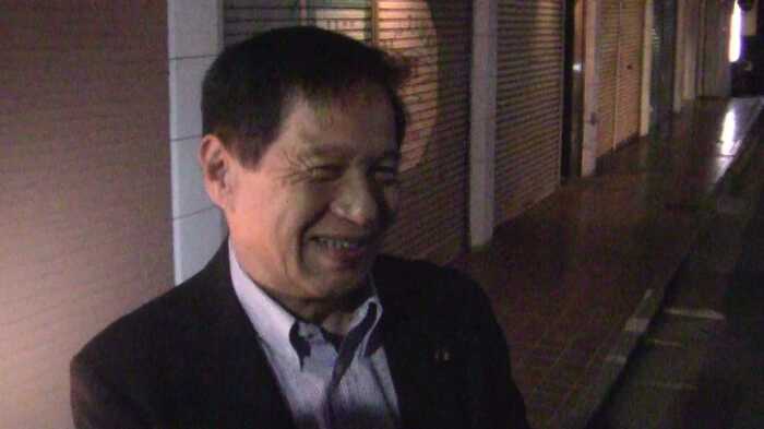 会合終了後、記者団に語る岸田派・三ツ矢憲生氏
