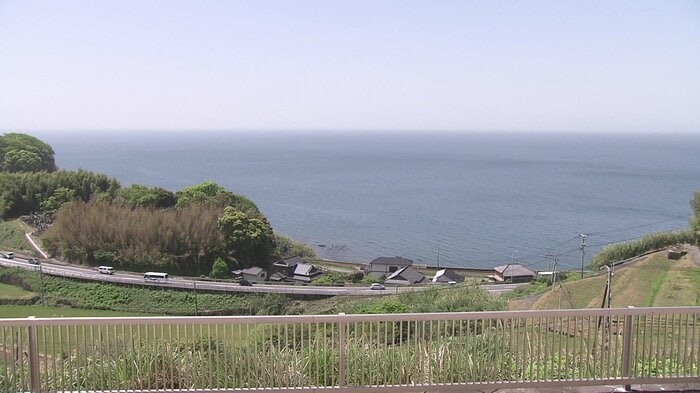 大村湾を見渡せるテラスが新設