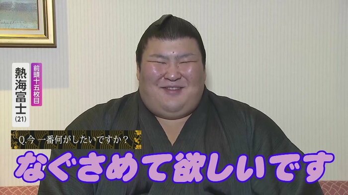 可愛らしい一面を見せる熱海富士