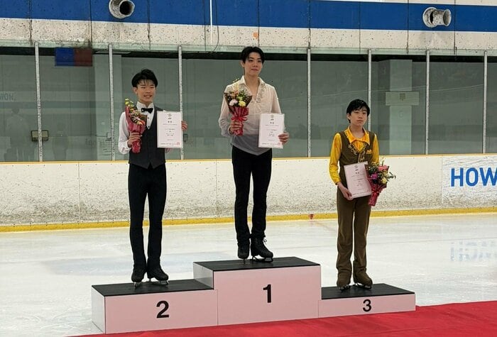 ジュニア男子表彰台（中部選手権）
