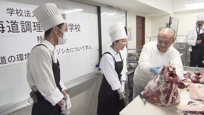 シカ肉の解体