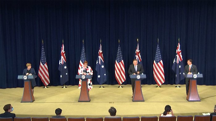 南シナ海問題 米豪“中国の主張は無効”で一致