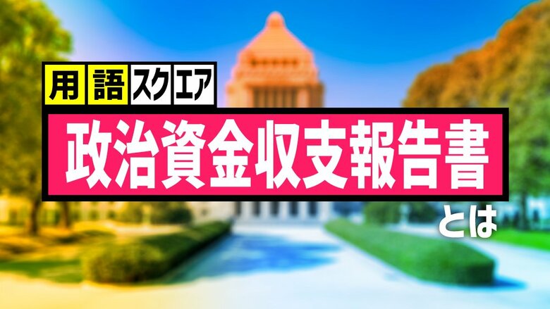 【用語スクエア】「政治資金収支報告書」とは HPで見られる政治活動のおカネ実態｜FNNプライムオンライン