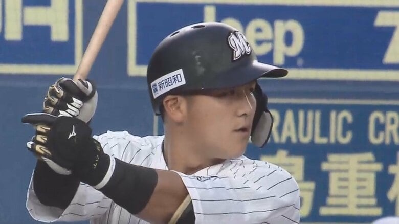 “球界の俳人”ロッテ山口航輝が決勝アーチ「ロックの日 バットが奏でる ホームラン」｜FNNプライムオンライン