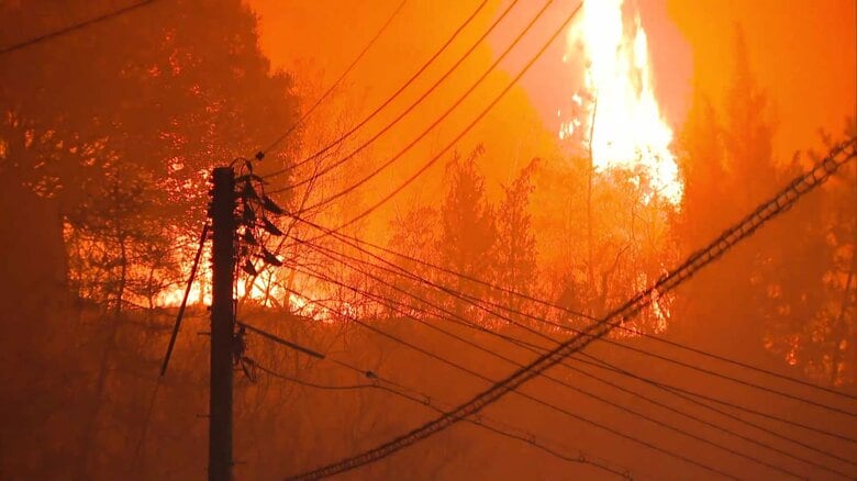 岡山市南区の山火事の消火活動続く…403世帯893人に避難指示　山林70ヘクタール以上焼損、5棟に類焼｜FNNプライムオンライン
