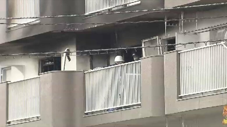 「5階建ての3階から出火」  福岡市の団地で火事　焼け跡から1人の遺体　住人の85歳男性と連絡取れず｜FNNプライムオンライン
