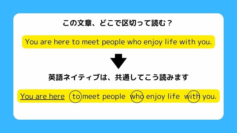 やりがちな「まずは単語の暗記から」が身につかない原因だった！「区切り」を理解するだけで読めて聞けて話せる英語学習法｜FNNプライムオンライン