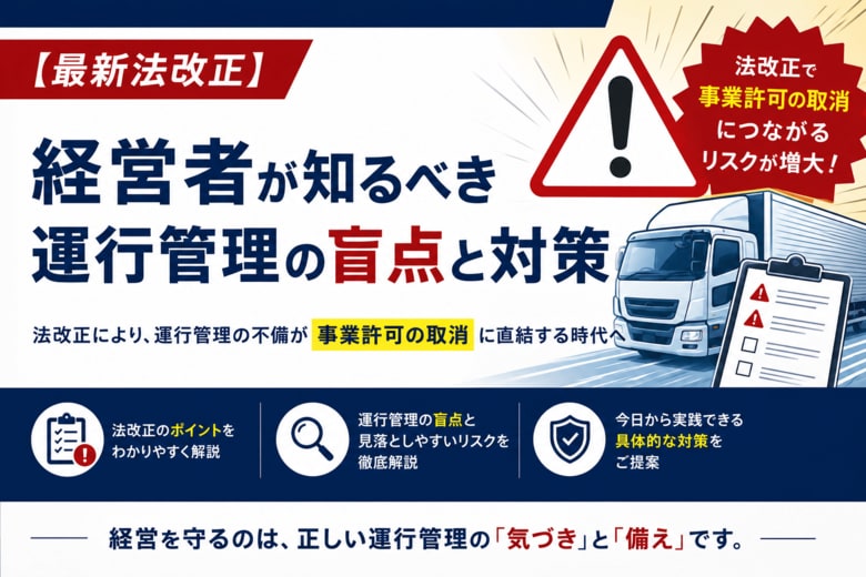 【物流企業向け】トラック適正化二法改正に伴う事業許可取消リスクと対策を解説した解説資料を公開いたしました｜株式会社船井総研サプライチェーンコンサルティング