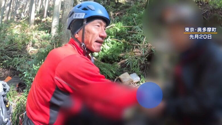 【緊迫】クマの目撃情報相次ぐ…奥多摩町の山岳救助隊に密着！クマの気配感じながらの救助　真っ暗闇で外国籍親子遭難　突然の落石も｜FNNプライムオンライン