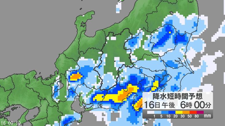 関東甲信地方で「警報級の大雨」の可能性　24時間予想降水量は関東地方南部・甲信地方150ミリ、関東地方北部120ミリ、伊豆諸島80ミリ（17日午前6時まで・多い所で）｜FNNプライムオンライン