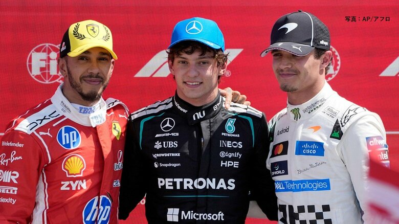 【F1イギリスグランプリ】キミ・アントネッリがハミルトン破りスプリント優勝　「温かい応援に心から感謝」日本のファンにメッセージ　予選ではポール獲得｜FNNプライムオンライン