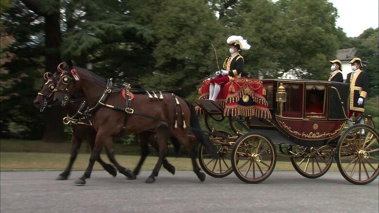 令和2（2020）年11月 秋篠宮さま 立皇嗣の礼に使われた儀装馬車3号