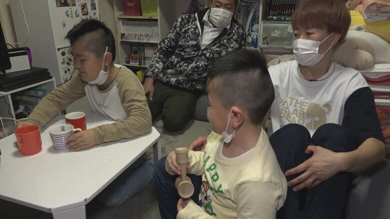 子育てに忙しい眞喜志さん　けん玉の練習時間は？