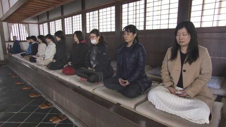 まるで“エステ”感覚…働く女性に「座禅ブーム」なぜ?【岡山発】