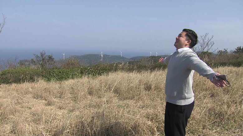 花粉症のKTNの松永記者は　取材中ノーマスクで過ごした