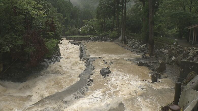 日田市小野の河川プール