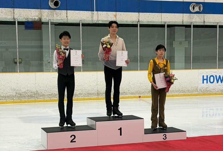 ジュニア男子表彰台（中部選手権）