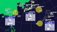 台風１５号最新情報　日本海側を西進　愛媛は１３日頃にわか雨か　日本周辺で新たに台風の卵１つ【愛媛】