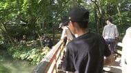 ニジマス釣りあげ歓声  滑川市で恒例のニジマス釣り大会 150人が参加し釣った魚の重さを競う
