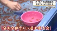 「活きが良すぎて追うのが大変」金魚すくい日本一を決める　全国有数の産地＝奈良・大和郡山市で全国大会