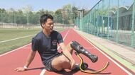 左足首から先なくても“特別扱いなし”…パラ陸上男子100m大島健吾　子供達に伝えた「頑張れば夢は叶う」