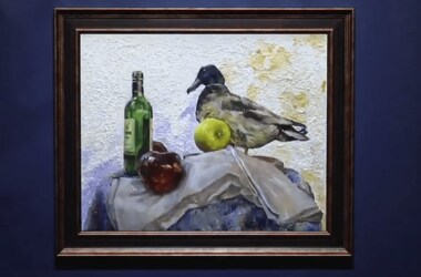 「360度回転する油絵」⁉ 思わず足を止めてしまう作品の秘密を作者に聞いた