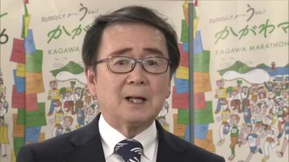 仕事納めを前に池田知事が県庁内で職員の労をねぎらう「かがわマラソン」準備室では成功に向け激励【香川】