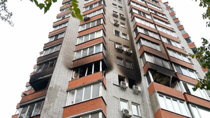 ドローンが住宅に向かって飛来し炎上…ウクライナのキーウなど12地域がロシア軍の攻撃受け6人死亡