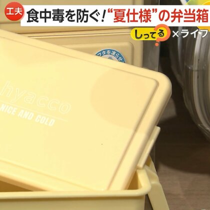 食中毒対策に！“夏仕様”「弁当箱」をリサーチ　折りたたみ可能や保冷剤一体型など最新商品が続々　作り置きには「再加熱」を