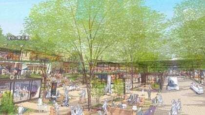 生まれ変わる新宿駅西口　完成イメージを公開　4車線ある道路を1車線に減らし「にぎわい空間」創出　2040年代の完成目指す