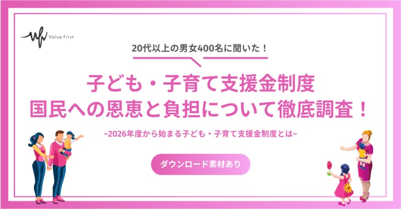 【20代以上の男女400名が回答】2026年度から始まる子ども・子育て支援金制度とは？｜子ども・子育て支援金制度に関するアンケート結果