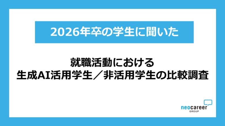 【就活×生成AI活用実態調査】生成AI活用学生と非活用学生を比較、初期選考は有利も第一志望群内定率に課題