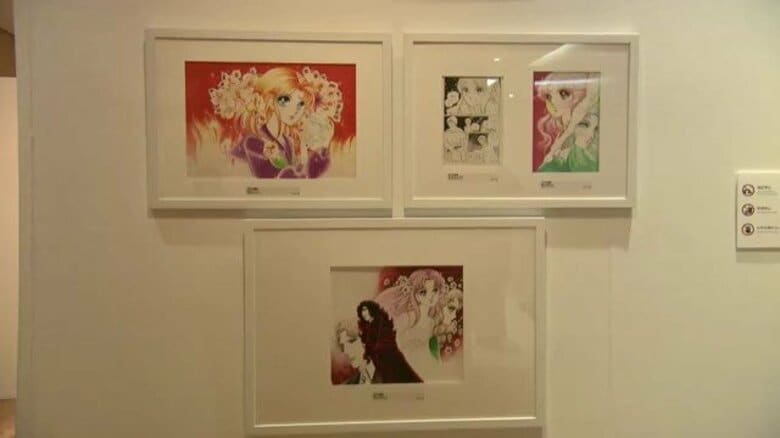 「花とゆめ展」50周年 “ガラスの仮面”から“フルーツバスケット”まで名作原画・付録約200点を一堂に展示 鹿児島・長島美術館|FNNプライムオンライン