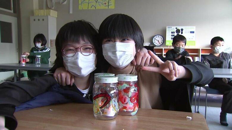 一人一人が思いを込めてつくったキャンドルの瓶