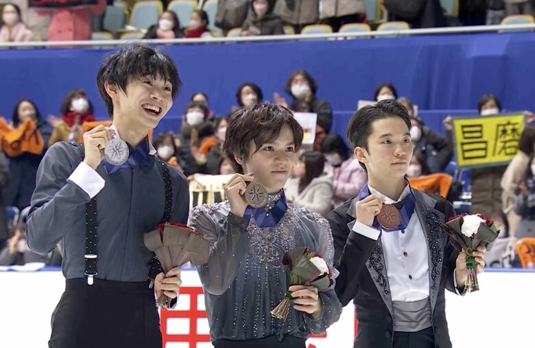 友野は出場10回目で全日本選手権の表彰台にのぼった