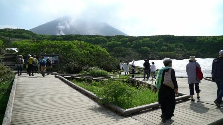 北海道の最高峰、旭岳の5合目付近