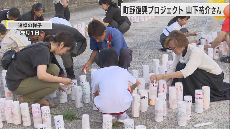 毎月1日には仮設住宅でキャンドルを灯す