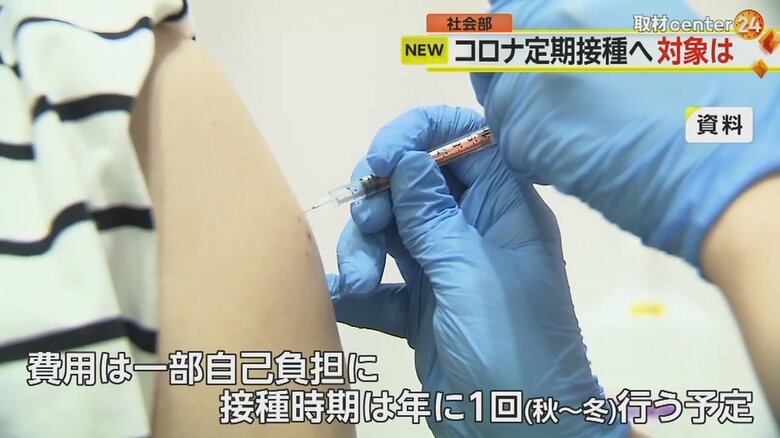 コロナワクチンの接種の様子