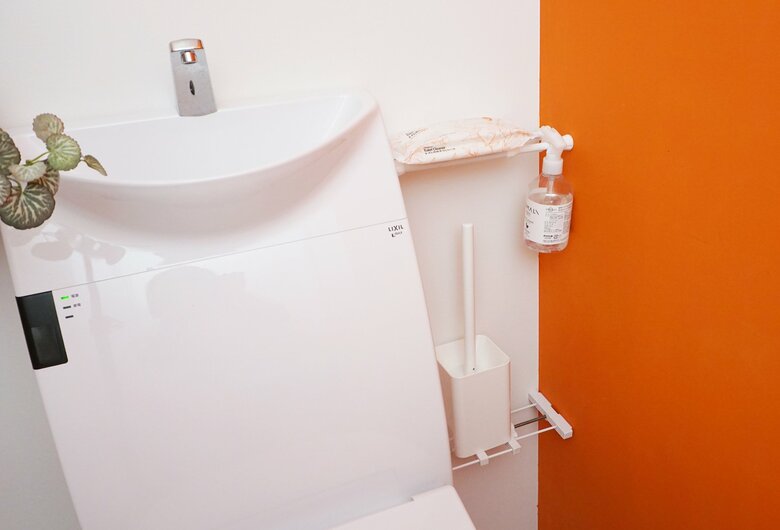 トイレの小物収納にも便利