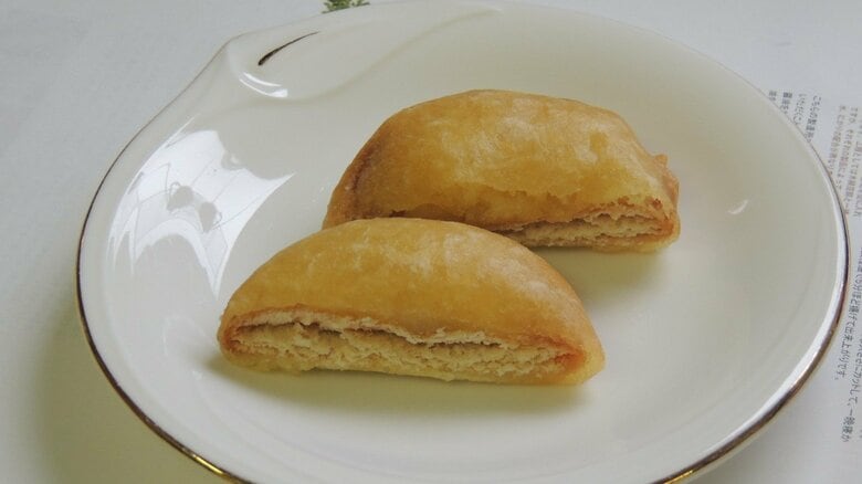 ビスケットの天ぷらの断面図（画像提供：西和賀町）