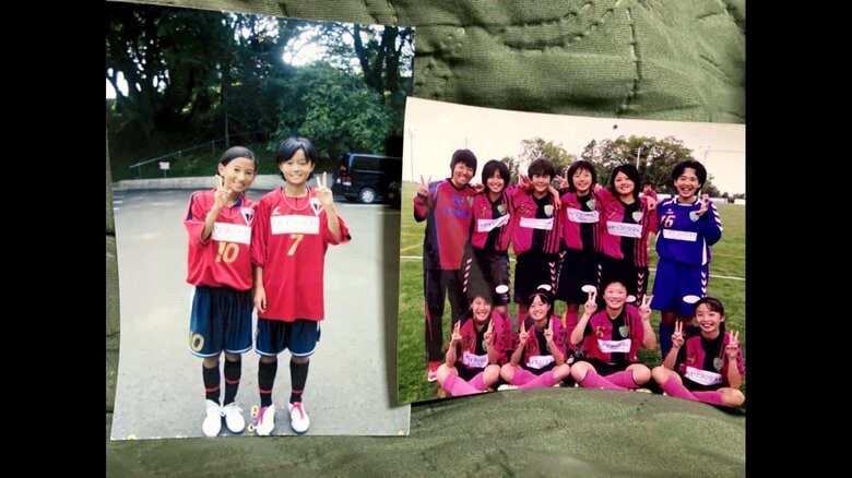 幼少期の宮澤ひなたのユニフォーム姿　（チーム提供）